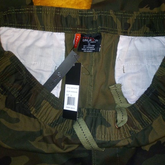 NWT Galaxy by Harvic Stretch Cotton Camo Joggers Sz XL - Picture 9 of 10